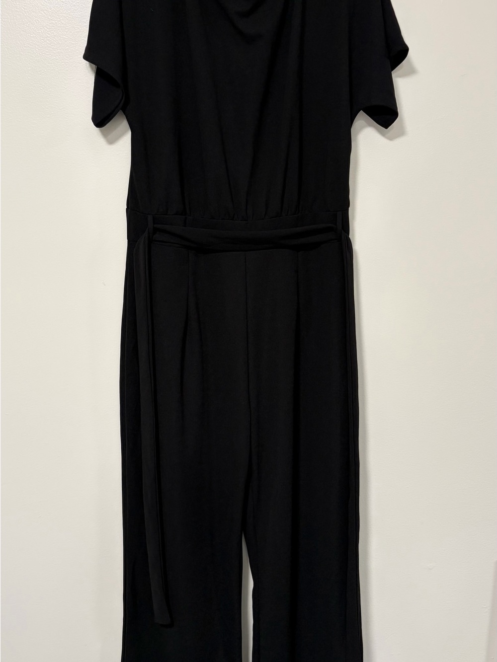 NWOT- Classic Black Women's Jumpsuit with Waist Tie